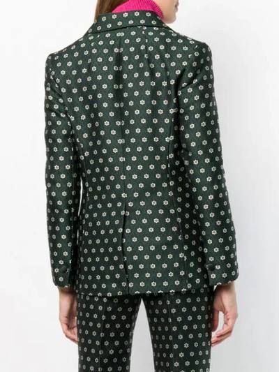 Shop Alexa Chung Floral Tailored Blazer In Green