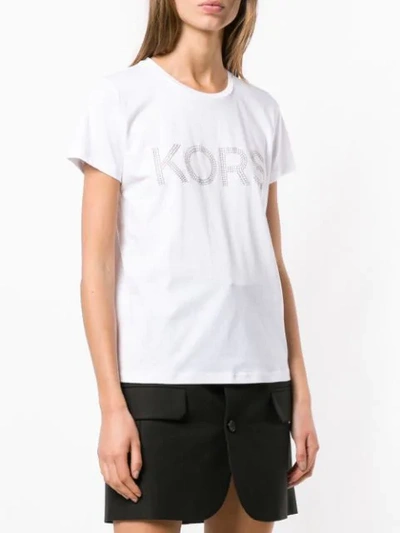 Shop Michael Michael Kors Logo T In White