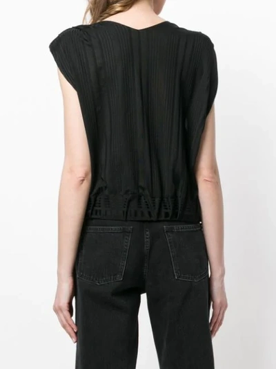 Shop Aalto Panelled T-shirt In Black