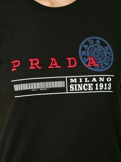 Pre-owned Prada Short Sleeve Top In Black