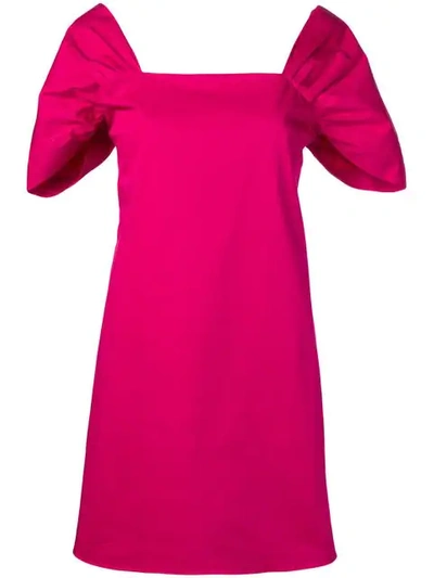 Shop Theory Draped Sleeve Dress In Pink