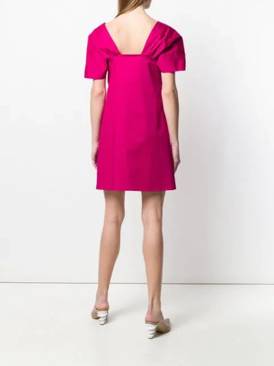 Shop Theory Draped Sleeve Dress In Pink