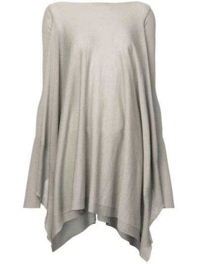 Shop Rick Owens Boat Neck Tunic - Grey