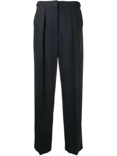 Shop Stella Mccartney Wide Leg Tailored Trousers In Blue