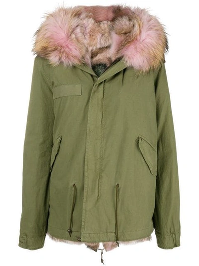 Shop Mr & Mrs Italy Loose Fitted Parka Coat  In C2-c4026 Green