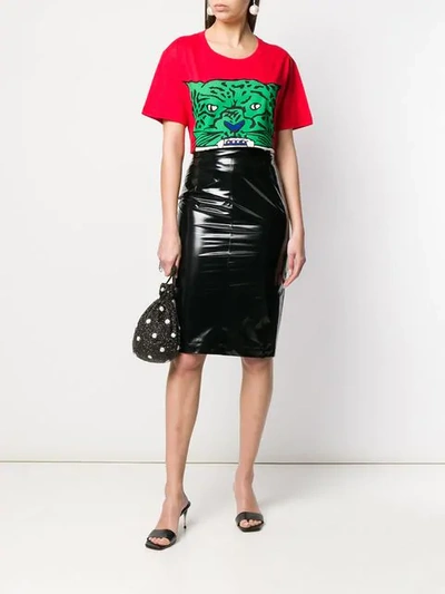 Shop N°21 Fitted Pencil Skirt In Black