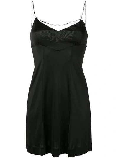 Shop Alexa Chung Crystal-embellished Dress - Black