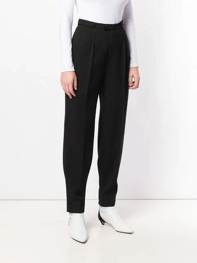 Givenchy Tailored Button Detailed Trousers In Black