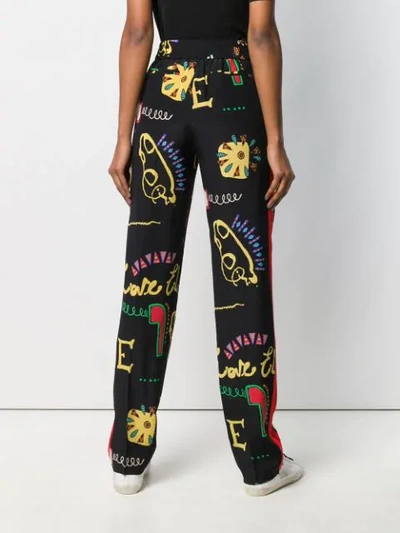 ETRO PRINTED PALAZZO TROUSERS - 黑色