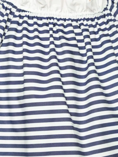 Shop Atlantique Ascoli Striped Longsleeved Shirt In Blue