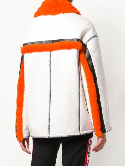 Shop Prada Oversized Jacket In White