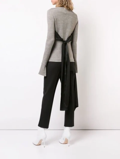 Shop Maison Margiela Bustier Jumper - Grey