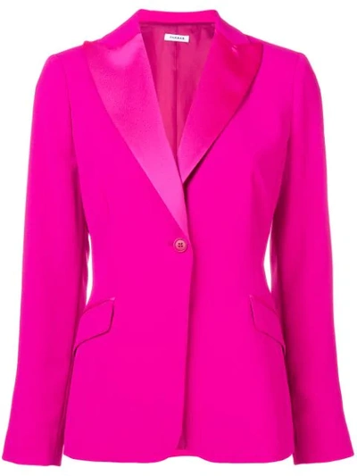 Shop P.a.r.o.s.h Single Breasted Blazer In Pink