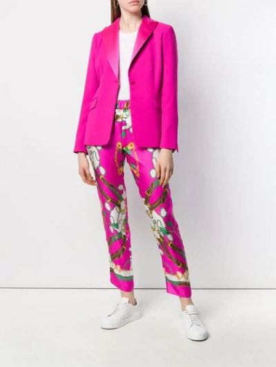 Shop P.a.r.o.s.h Single Breasted Blazer In Pink