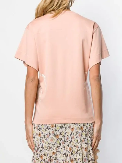 Shop Chloé Horse Print T-shirt In Pink
