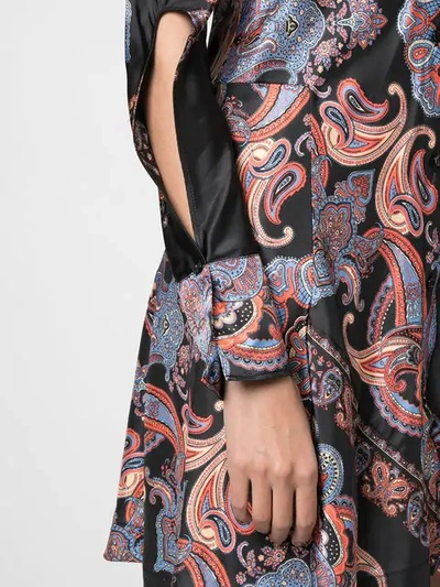 Shop Chloé Kleid Mit Paisley-print - Schwarz In Black