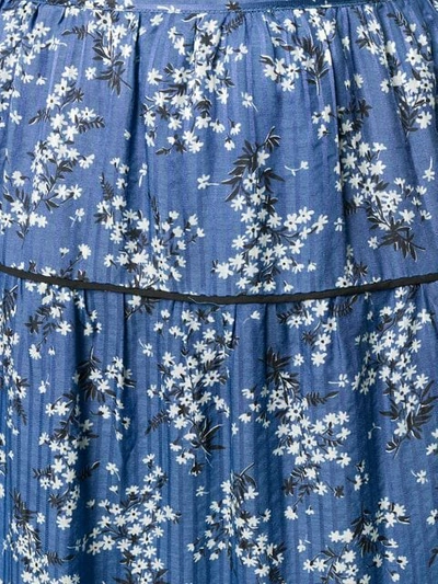 Shop Ulla Johnson Auveline Printed Skirt In Blue