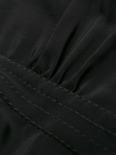 Shop N°21 Short-sleeved Flared Dress In Black