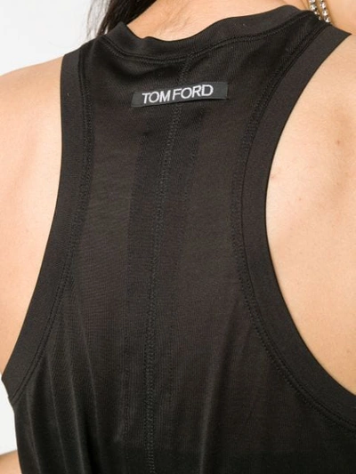 Shop Tom Ford Racerback Tank Top In Black