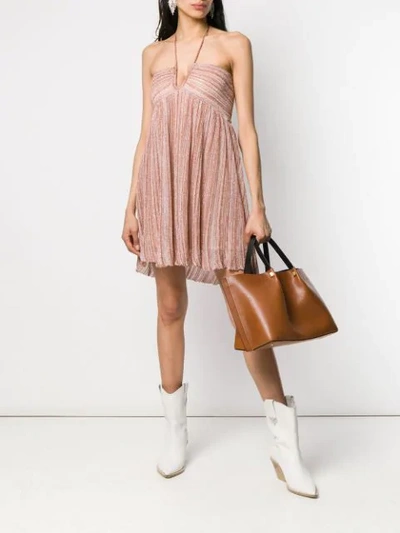 Shop Isabel Marant Cocktailkleid Mit Falten - Rosa In Pink