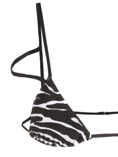 Shop Adriana Degreas Alça Triangle Top Bikini Set In Black