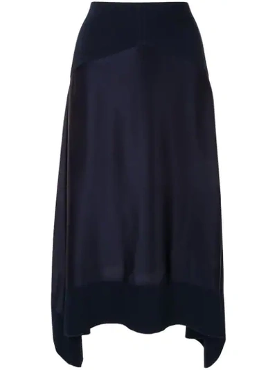 Shop Dion Lee Transfer Skirt In Blue