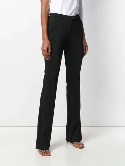 Shop Roberto Cavalli Bootcut Tailored Trousers - Black