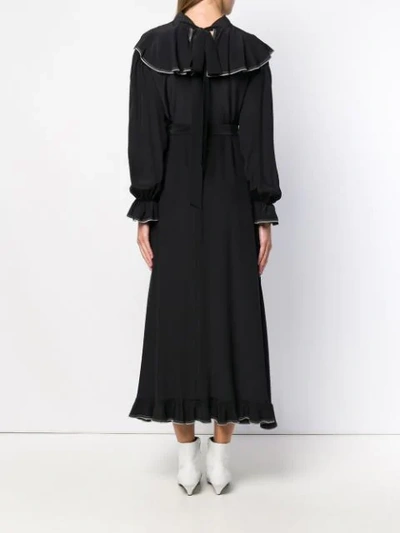 Shop Sonia Rykiel Belted Midi Dress - Black