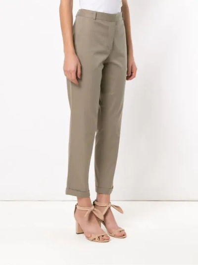 Shop Andrea Marques Straight Trousers - Green