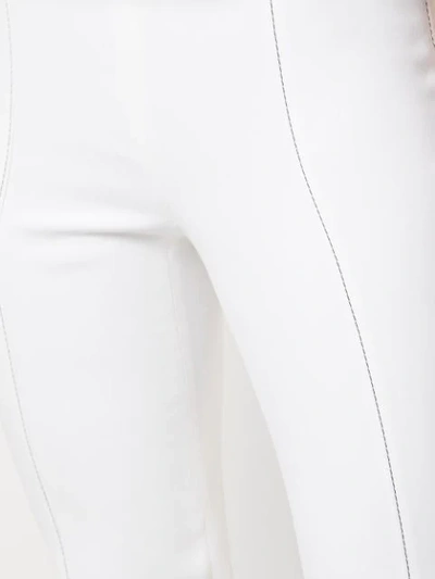 Shop Cushnie Cropped-hose Mit Hohem Bund - Weiss In White