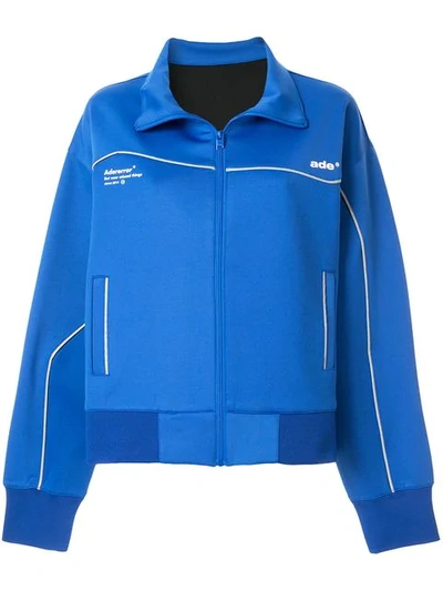 Shop Ader Error Oversized Track Jacket In Blue