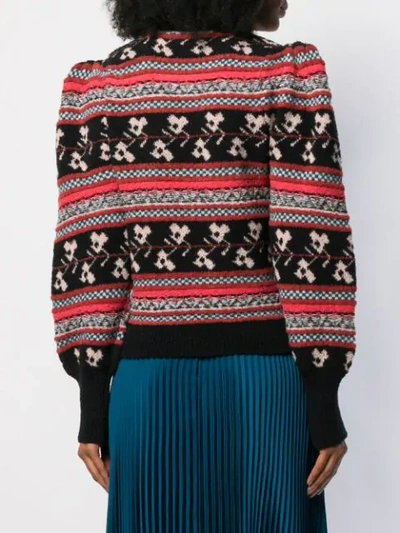 ULLA JOHNSON NONA PATTERNED JUMPER - 红色