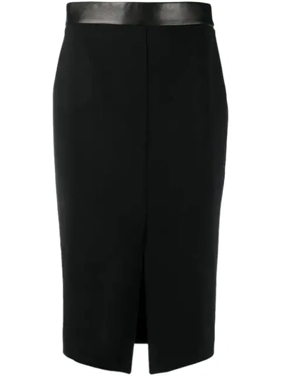 Shop Tom Ford Split Hem Pencil Skirt In Black