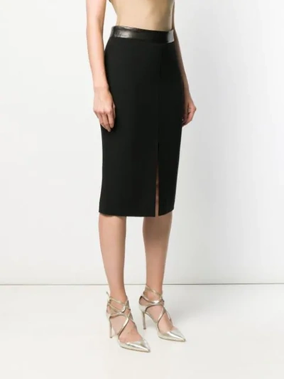 Shop Tom Ford Split Hem Pencil Skirt In Black