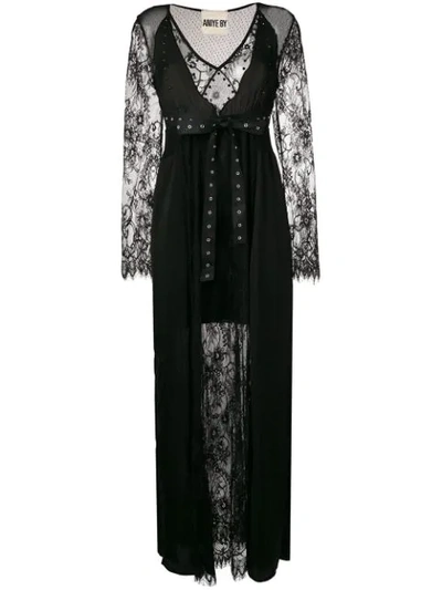 Shop Aniye By Lace Layer Maxi Dress - Black