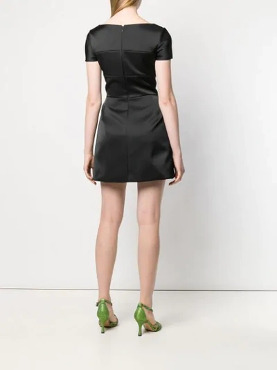 Shop Viktor & Rolf Sculptural Bow Mini Dress In Black
