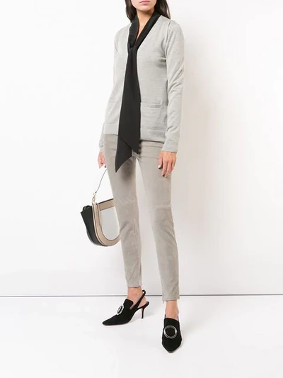 Shop Ralph Lauren Collection Cashmere Cardigan - Grey