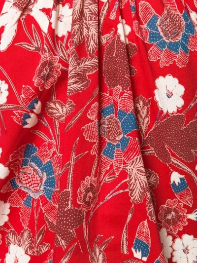 Shop Ulla Johnson Floral Blouse In Red