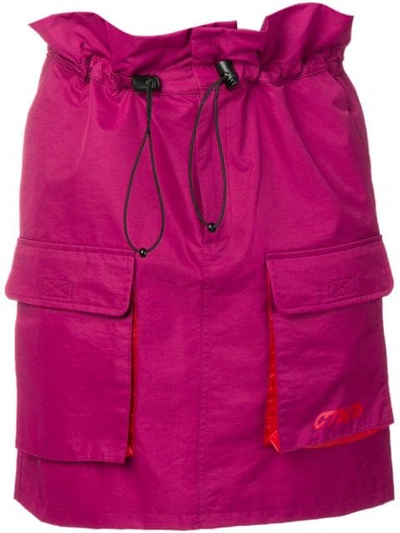 Shop Heron Preston Paper-bag Waist Skirt In Pink