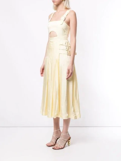 Shop Alice Mccall Favour Midi Dress In Butter