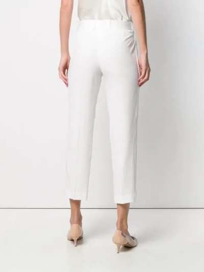 Ermanno Scervino Cropped Tailored Trousers In White