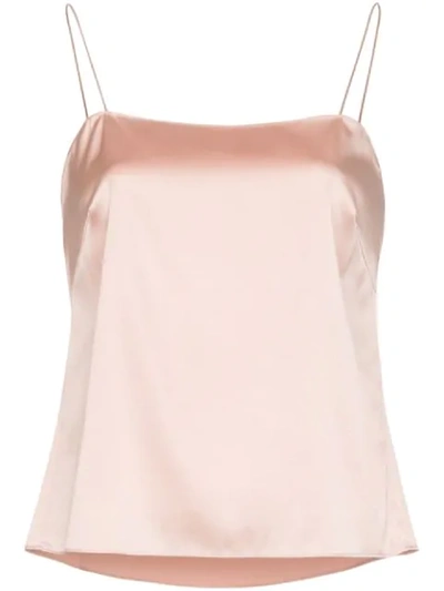 ALEXANDRE VAUTHIER SPAGHETTI STRAP CAMI TOP - 粉色