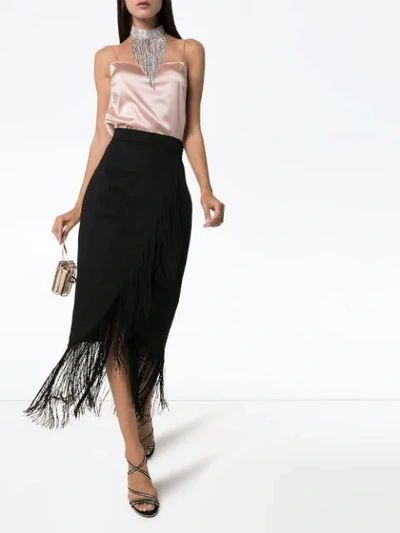 Shop Alexandre Vauthier Spaghetti Strap Cami Top In Pink