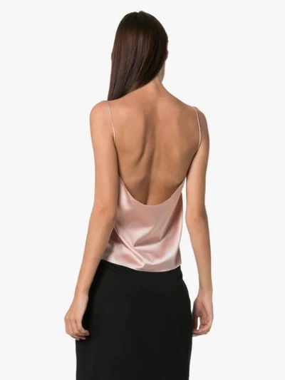 Shop Alexandre Vauthier Spaghetti Strap Cami Top In Pink