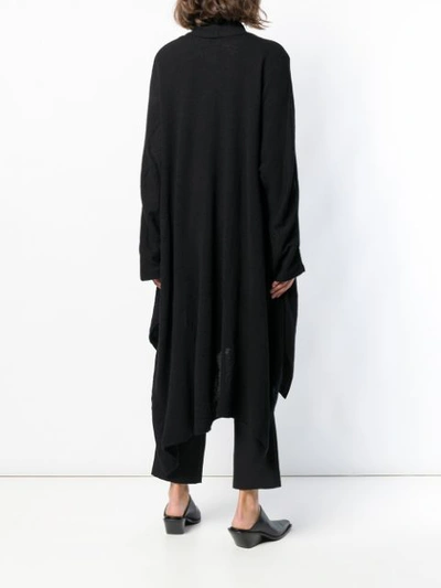 Shop Yohji Yamamoto X Ragne Kikas Draped Cardigan - Black