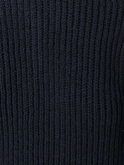 Shop Margaret Howell Fishermans Rib Sweater - Blue