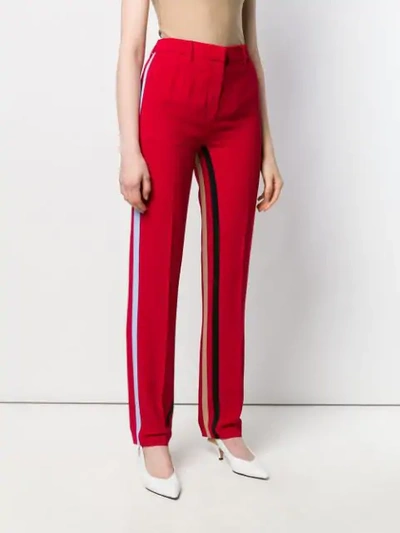 Shop N°21 Tailored Fit Trousers In Red