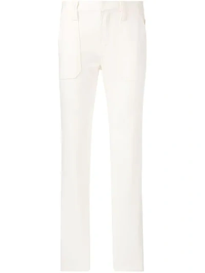 CHLOÉ SLIM FIT JEANS - 白色