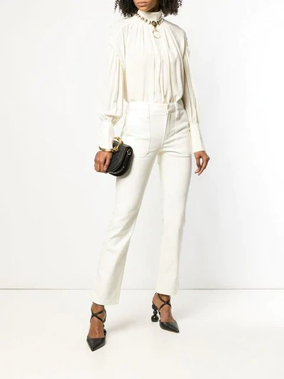 Shop Chloé Slim-fit Jeans In White