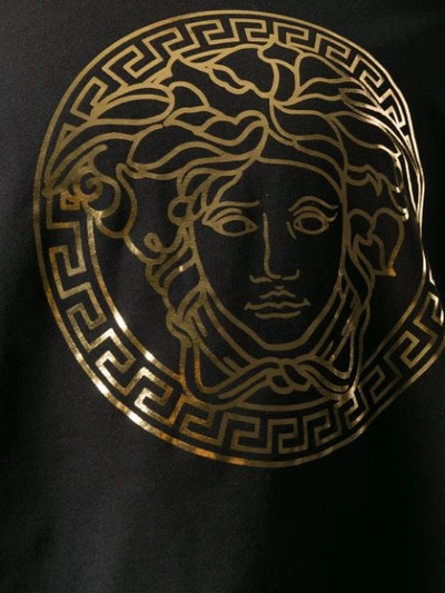 Shop Versace Medusa Head Sweatshirt In Black